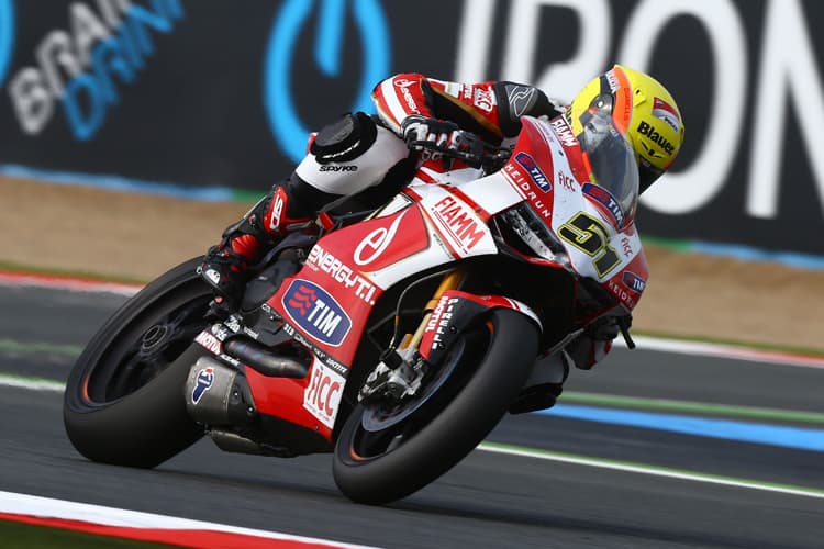 Michele Pirro stürzte in Magny-Cours insgesamt dreimal