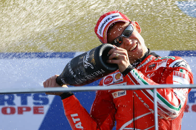 Casey Stoner feierte in Valencia seinen sechsten Saisonsieg