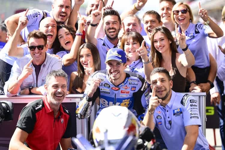 Das Gresini-Team surft auf der Erfolgswelle