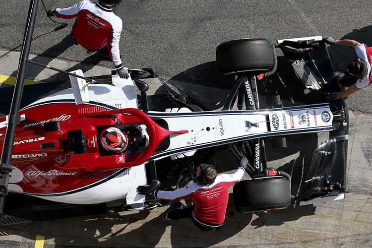 Der neue Rennwagen von Alfa Romeo-Sauber