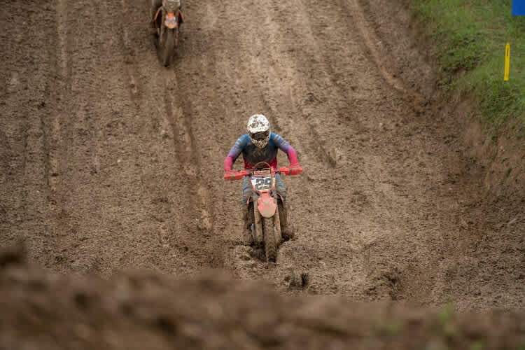 Henry Jacobi bewies im Schlamm sein Können