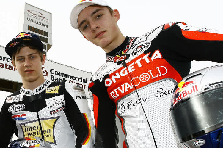 Marcel Schrötter und Jonas Folger kennen sich seit vielen Jahren