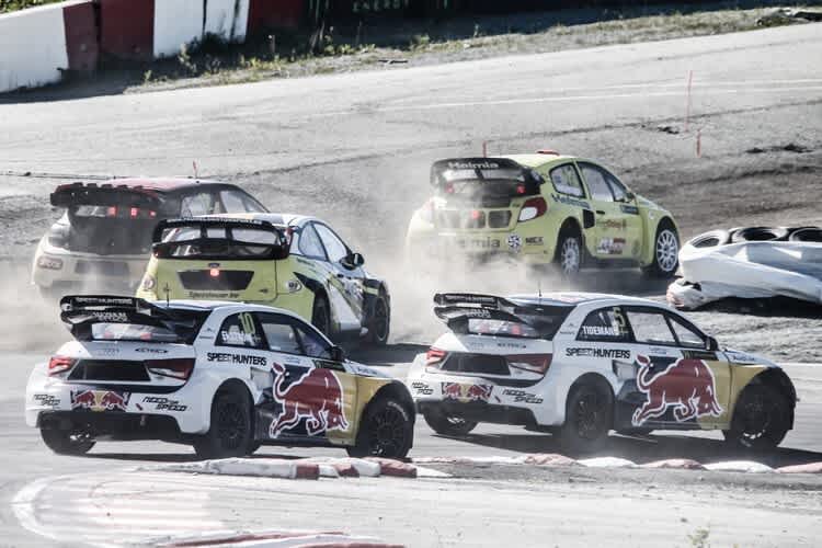 Mattias Ekström beim Einsatz in Hell