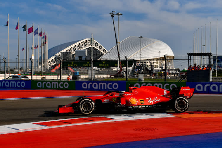 Sebastian Vettel in Sotschi