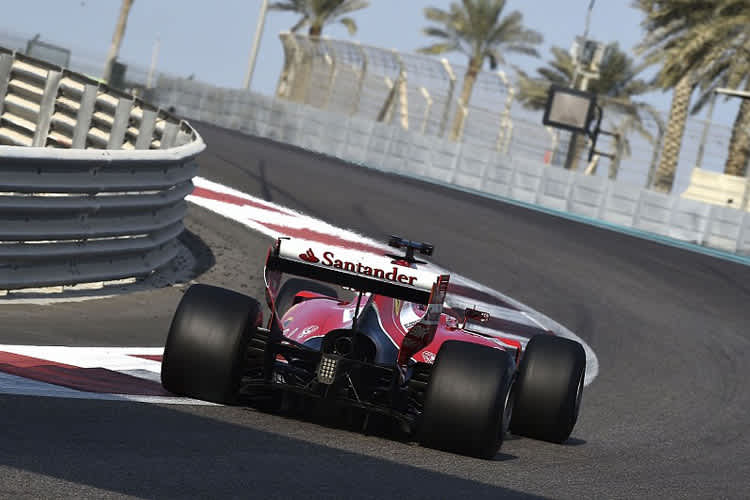 Ferrari war einer von drei Rennställen, die mit den 2017er Reifen getestet haben