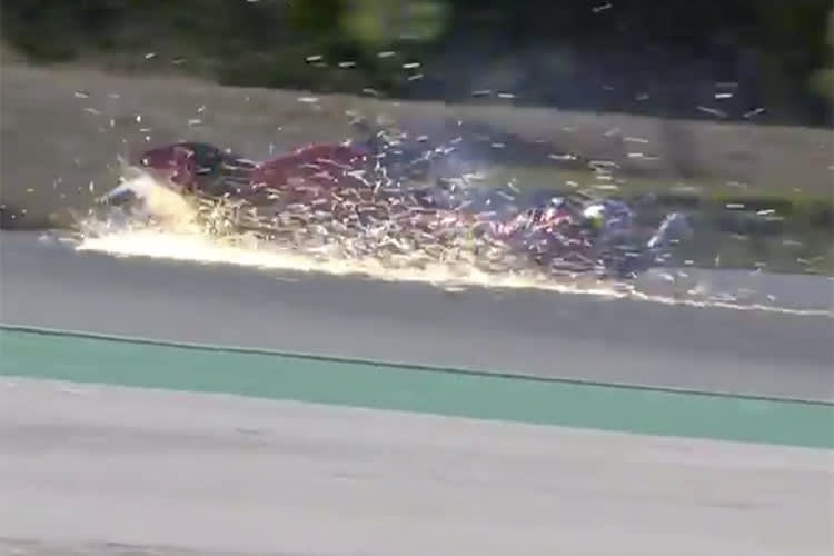 Sturz von Alvaro Bautista