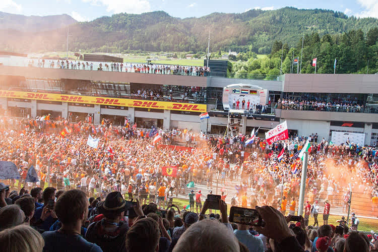 Der Red Bull Ring war fest in oranger Hand