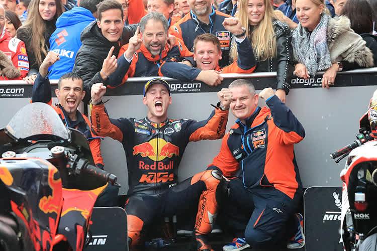 Pol Espargaro sorgte bei KTM für ausgelassenen Jubel