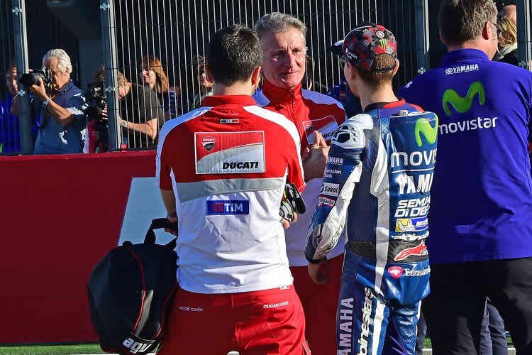 Paolo Ciabatti mit Jorge Lorenzo