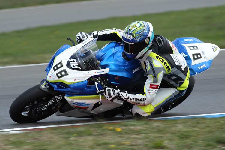 Roland Resch unterwegs auf seiner Suzuki