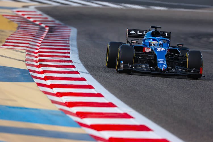 Fernando Alonso mit seinem Alpine