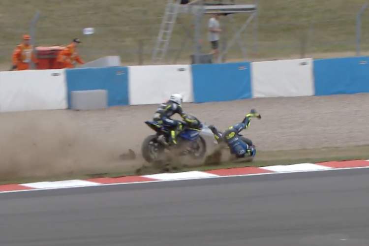 Hannes Soomer verfehlte den gestürzten Hobelsberger nur knapp