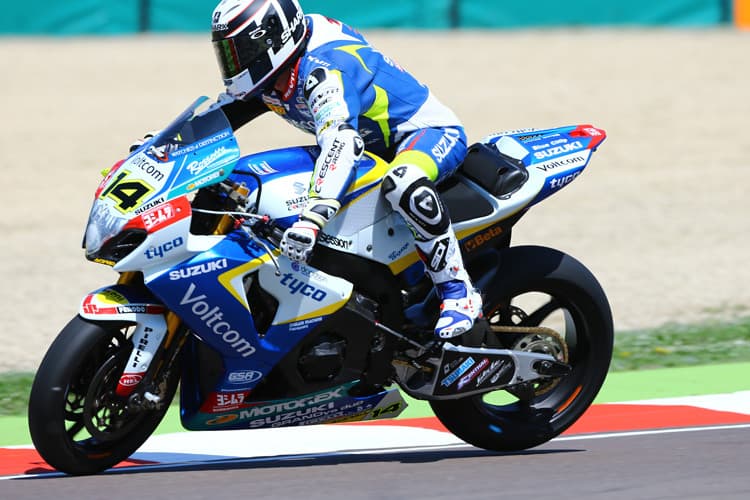 Randy de Puniet wird von Elektronik-Problemen an seiner Suzuki geplagt