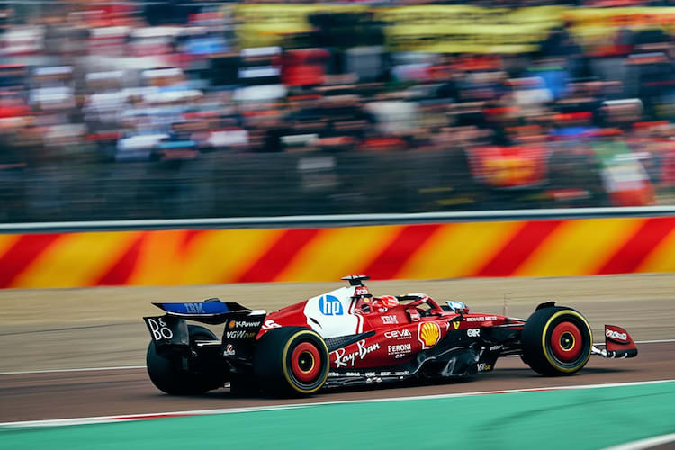 Charles Leclerc bei Testfahrten in Fiorano