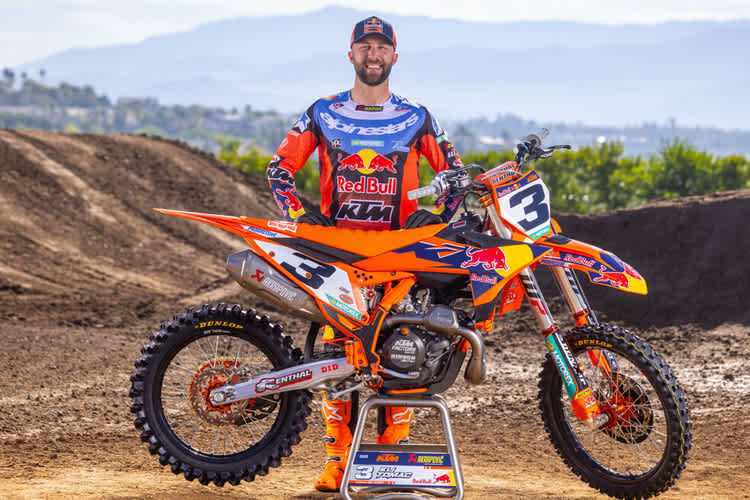 Eli Tomac bei der Präsentation des Red Bull KTM-Werksteams