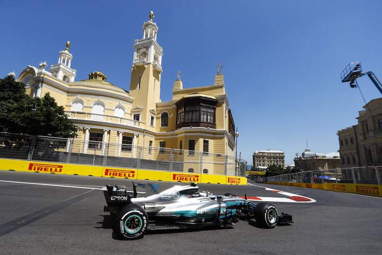 Valtteri Bottas in Baku 2017
