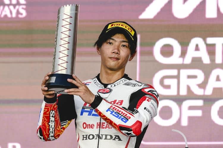 Taiyo Furusato war nicht zu 100 Prozent glücklich über seinen Podestplatz in Katar