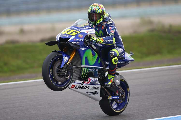 Valentino Rossi feierte Platz 2