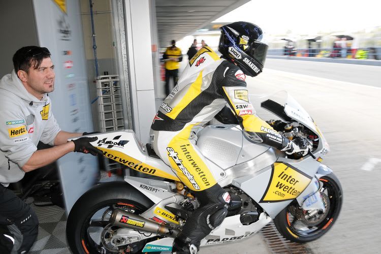 Tom Lüthi geht auf die Strecke