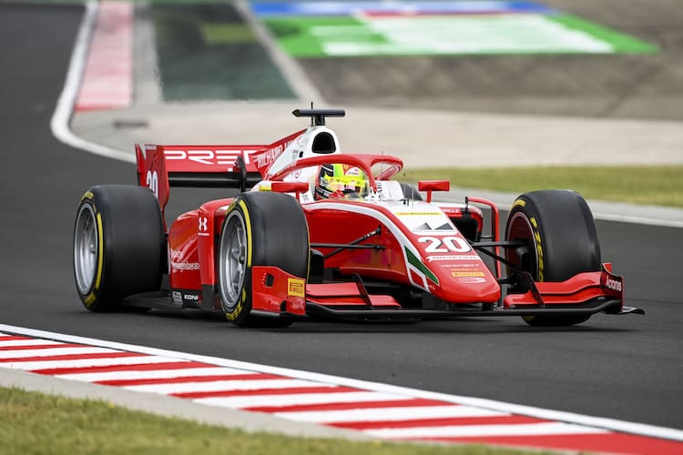 Mick Schumacher in Ungarn: Nur wenige Runden auf trockener Bahn