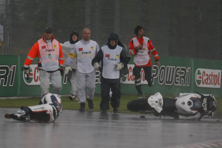 Toselands letztes Rennen endete mit einem Sturz