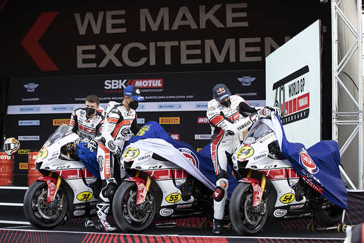 Bei der Enthüllung des Barcelona-Designs