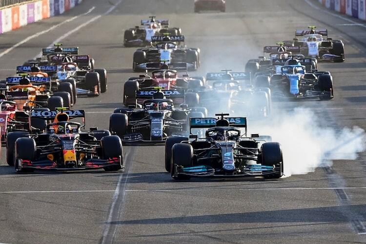 Kapitaler Bock von Lewis Hamilton in Baku