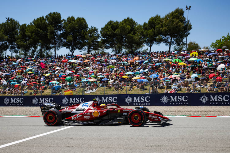 Lewis Hamilton in Spanien