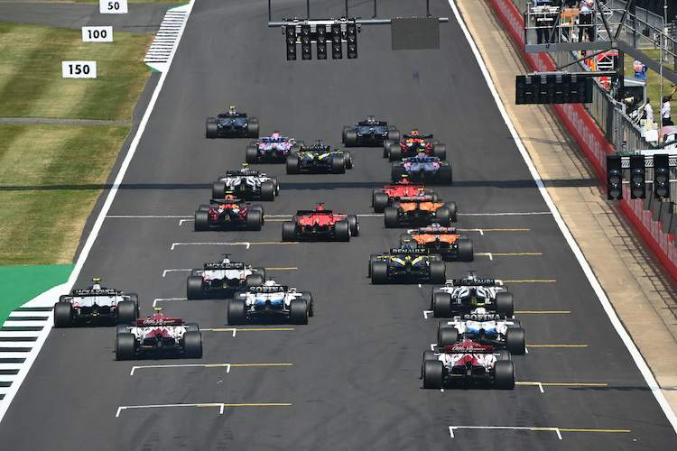Start zum Silverstone-GP 2020