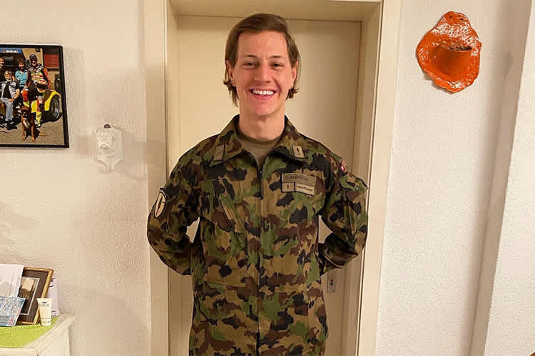 Domi Aegerters letztes Foto, bevor die Haare ab kamen