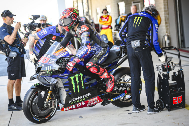 Der aktuelle Yamaha-Motor zermürbt Fabio Quartararo