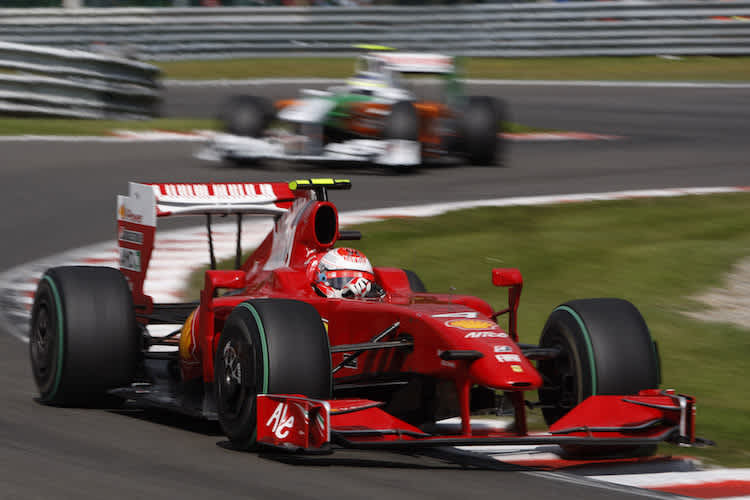Kimi Räikkönen auf dem Weg zum Sieg 2009