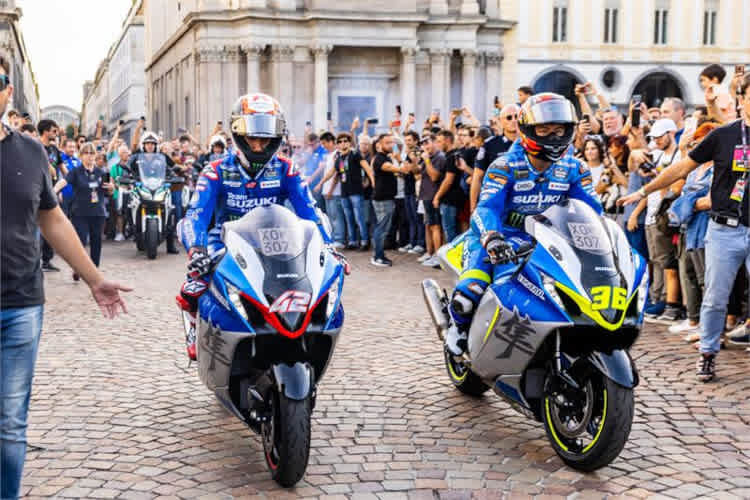 Alex Rins und Kazuki Watanabe in Turin