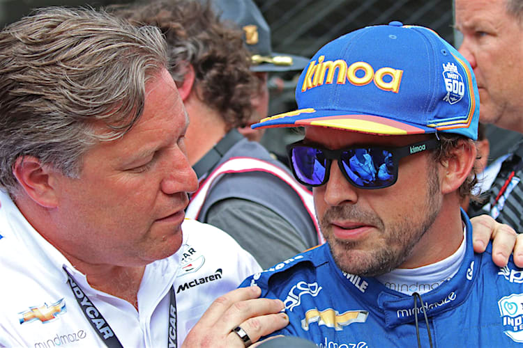 Zak Brown und Fernando Alonso