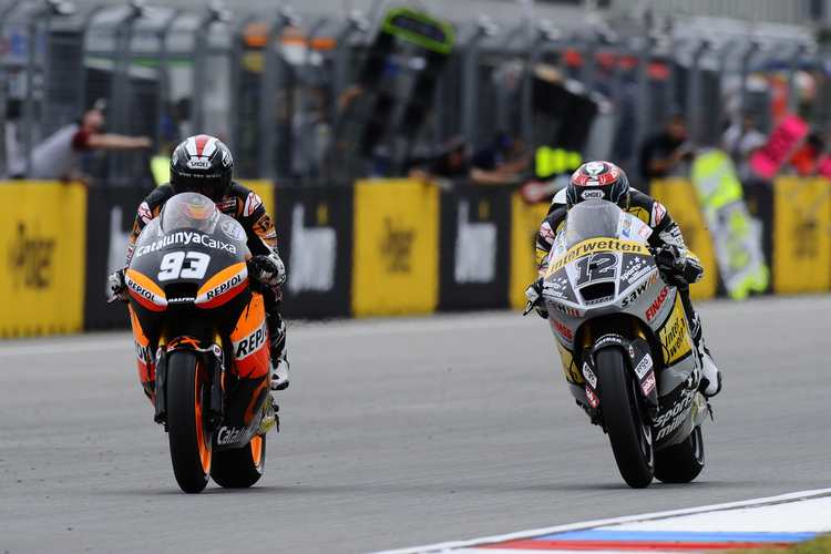 Knapper Sieg: Márquez vor Lüthi