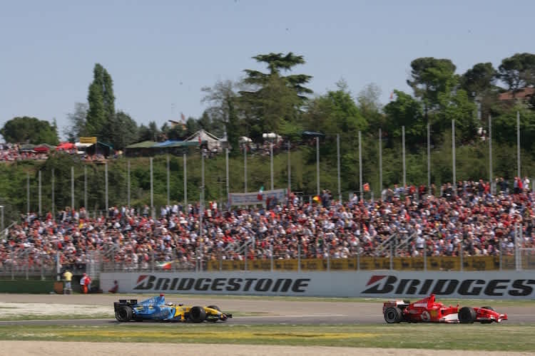 Beim Grossen Preis von San Marino in Imola 2006