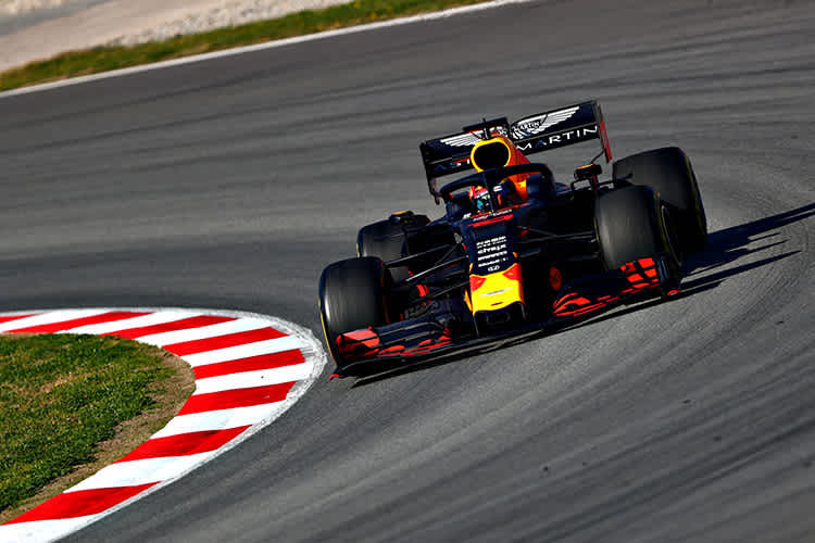 Pierre Gasly beim Testen