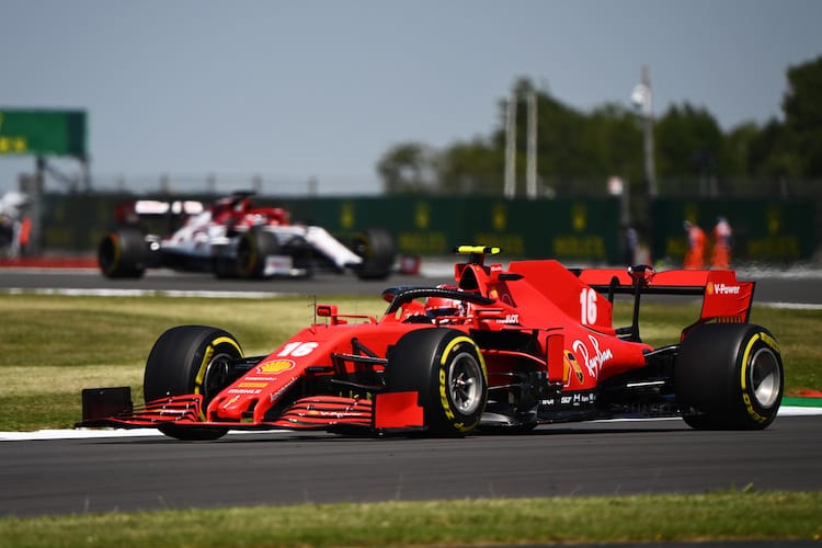Charles Leclerc in Silvestone