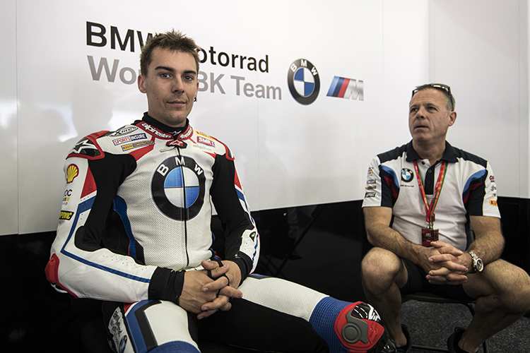 Markus Reiterberger (li.) mit BMW-Teamchef Shaun Muir