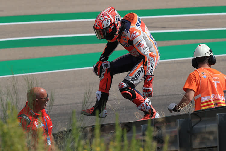 Marc Marquez leistete sich nur am Freitag einen Fehler