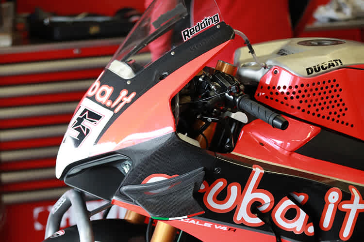 Die Verkleidung der Ducati Panigale V4R