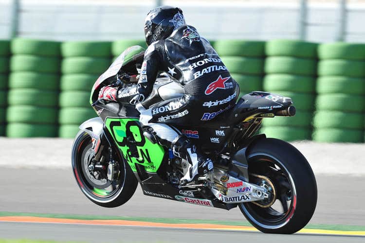 Scott Redding beim November-Test in Valencia auf der Honda RCV1000R