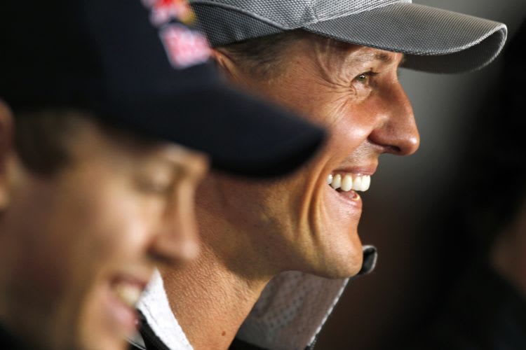 Michael Michael Schumacher hat seinen Humor nicht verloren