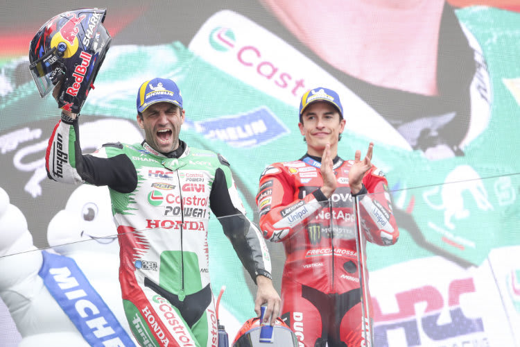Auch Marc Marquez (re.) bewunderte Johann Zarco für seine Leistung