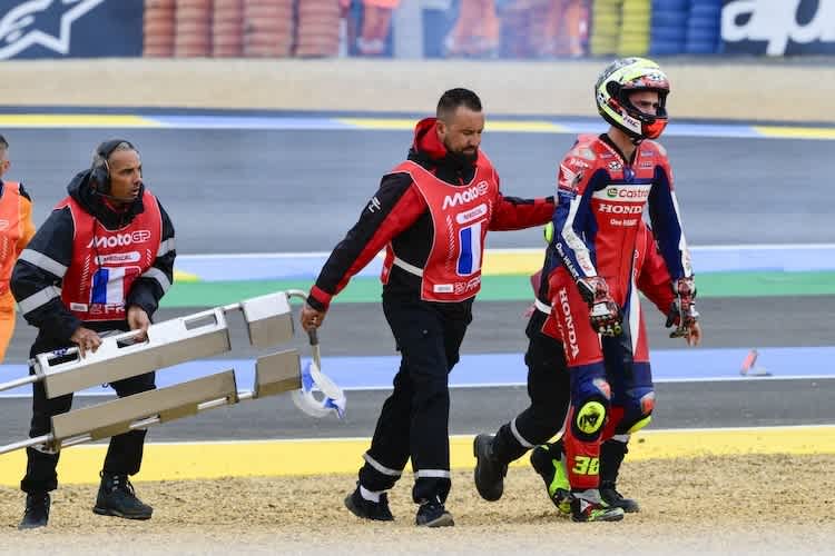 Pechvogel Joan Mir kam in Le Mans unverschuldet zu Sturz