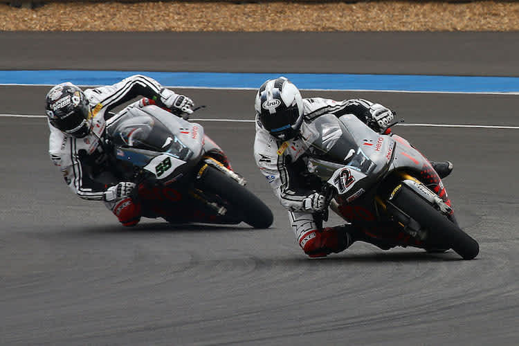 Niccolo Canepa (59) und sein Teamkollege Larry Pegram (72)