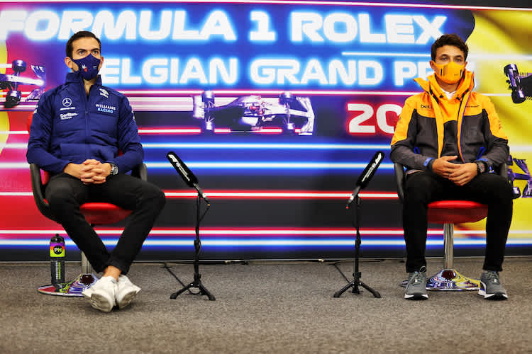 Lando Norris und Nicholas Latifi