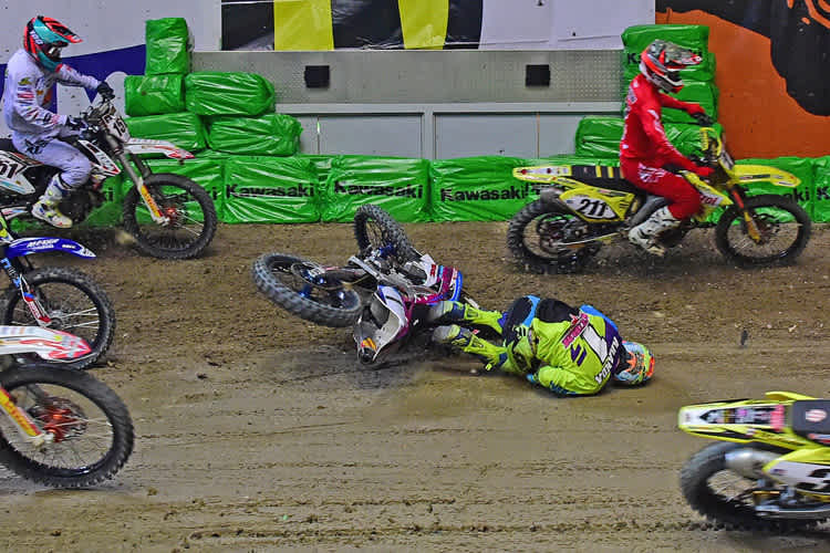 Greg Aranda stürzte im Finale