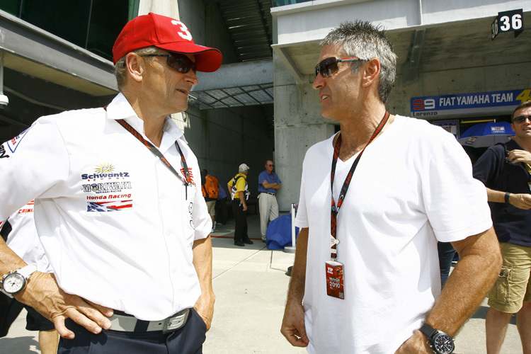 Heute kommen sie klar: Kevin Schwantz (li.) und Mick Doohan