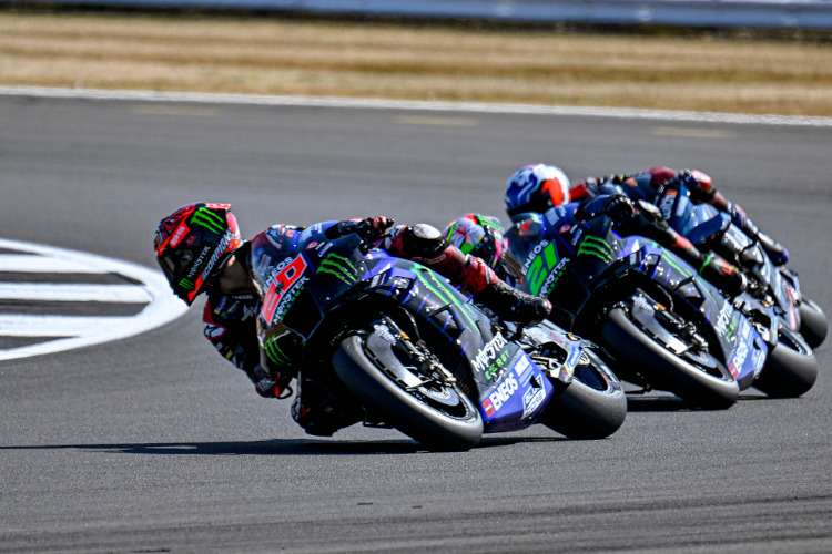 So dicht hinter Quartararo sind Morbidelli und Dovizioso nur in den Trainings-Sessions unterwegs